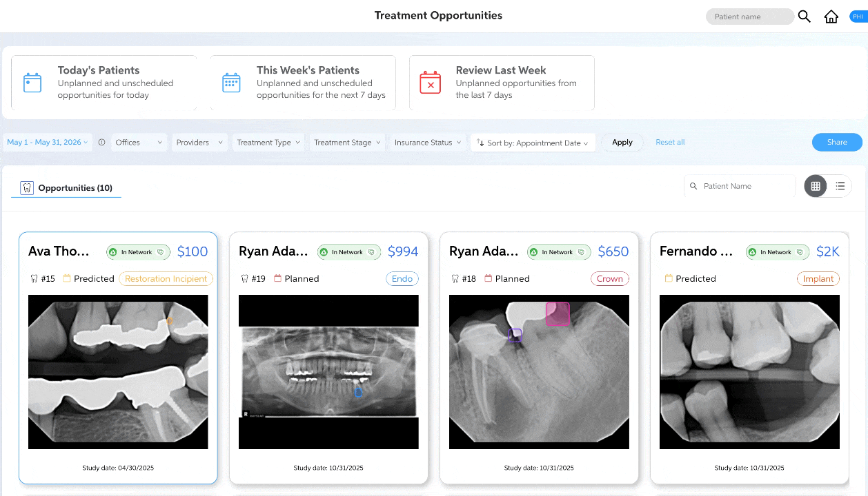 treatment opportunities pearl rcm